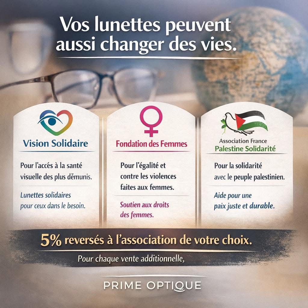 Vos lunettes peuvent aussi changer des vies — Prime Optique
